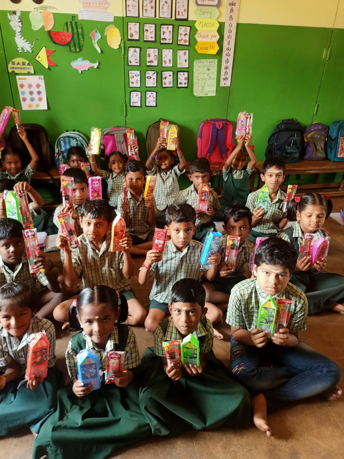 Student using tablet